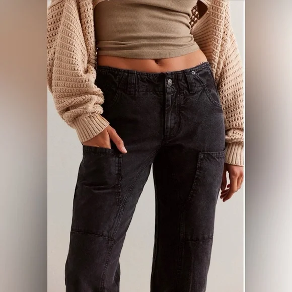 NWOT We The Free Supersonic Slim Pants In Black